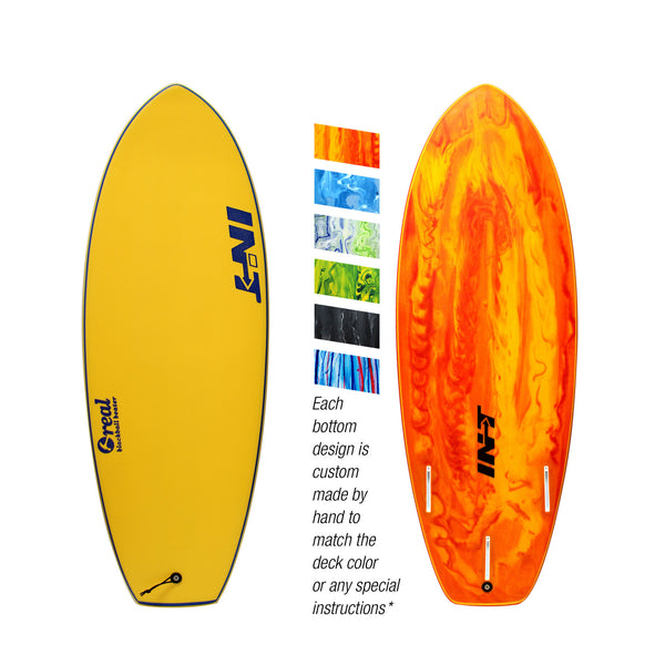 4'10" Real Black Ball Beater - Yellow