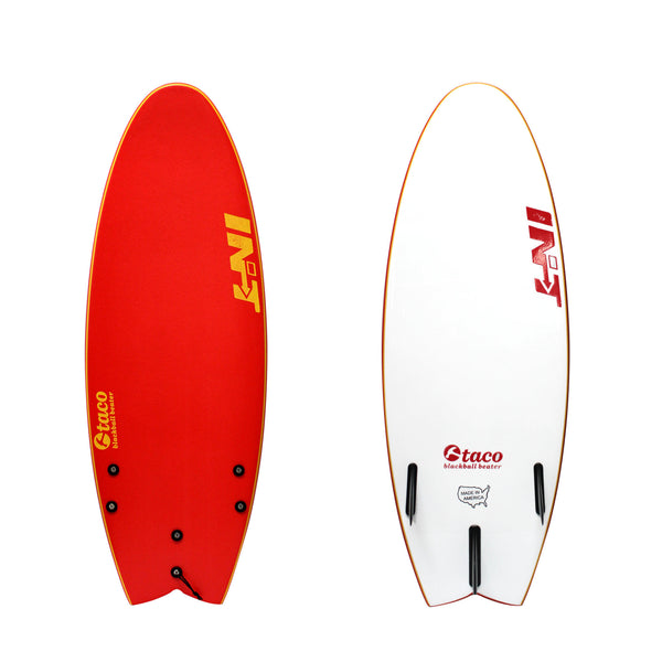 4'8" Black Ball Beater Fish Taco - Red
