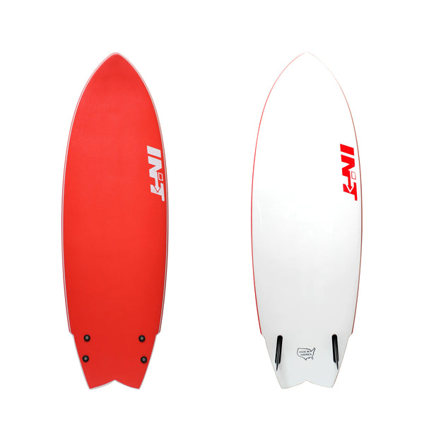 5'4" Retro - Red Front/Back