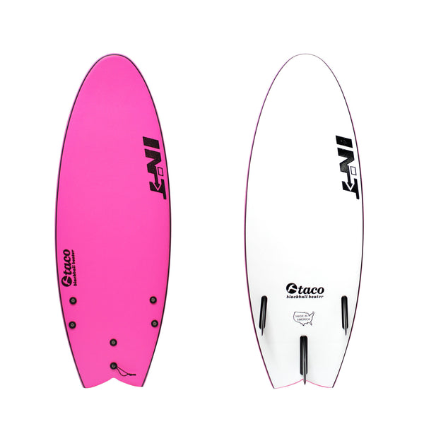 4'8" Black Ball Beater Fish Taco - Pink