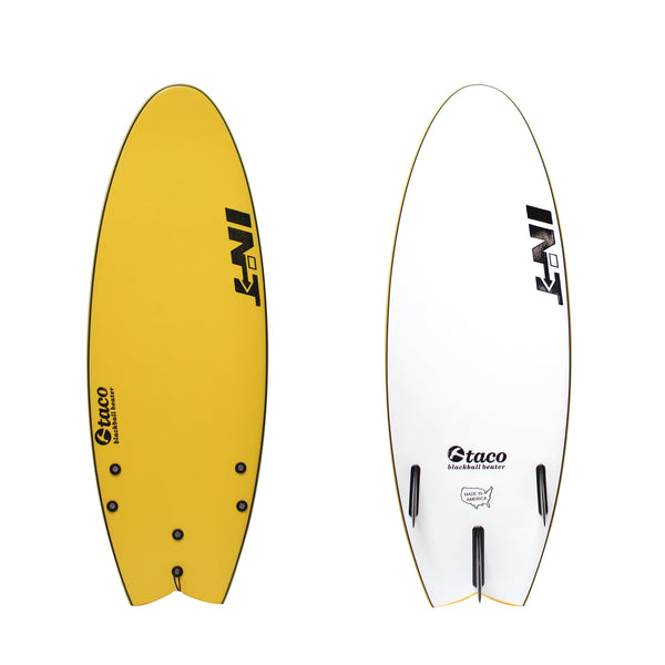 4'8" Black Ball Beater Fish Taco - Yellow