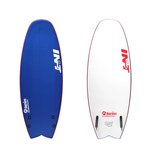 4'6" Black Ball Beater Twin - Blue