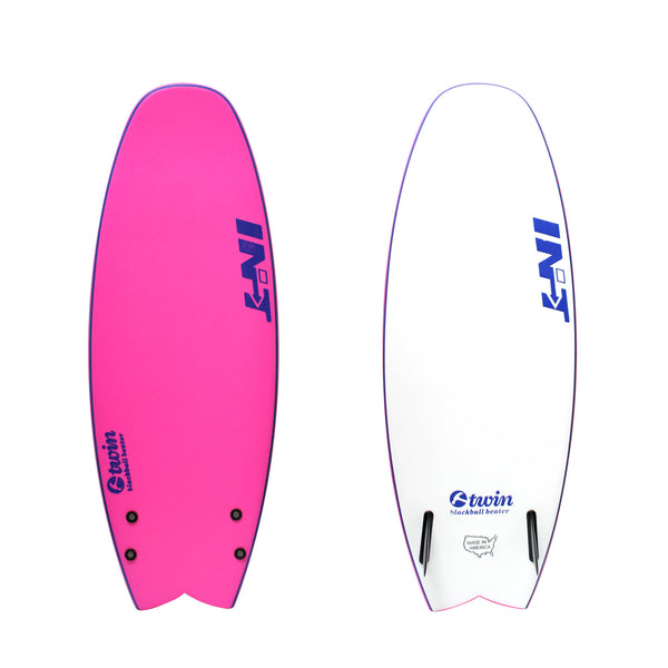 4'6" Black Ball Beater Twin - Pink