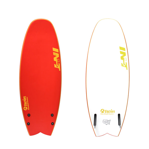 4'6" Black Ball Beater Twin - Red
