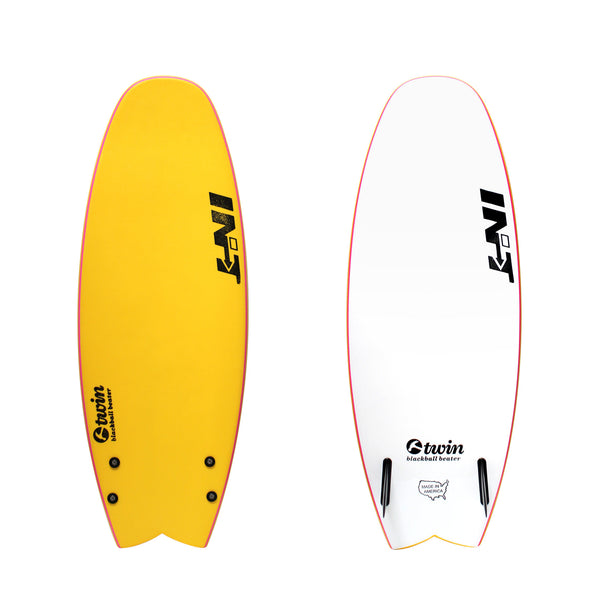 4'6" Black Ball Beater Twin - Yellow