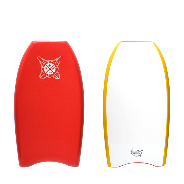 38" Junior Guard Bodyboard - Red, Yellow